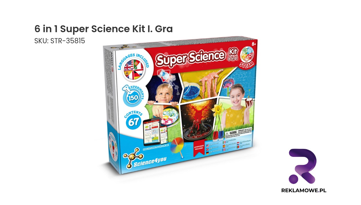 Zdjęcie zestawu edukacyjnego 6 w 1 Super Science Kit I