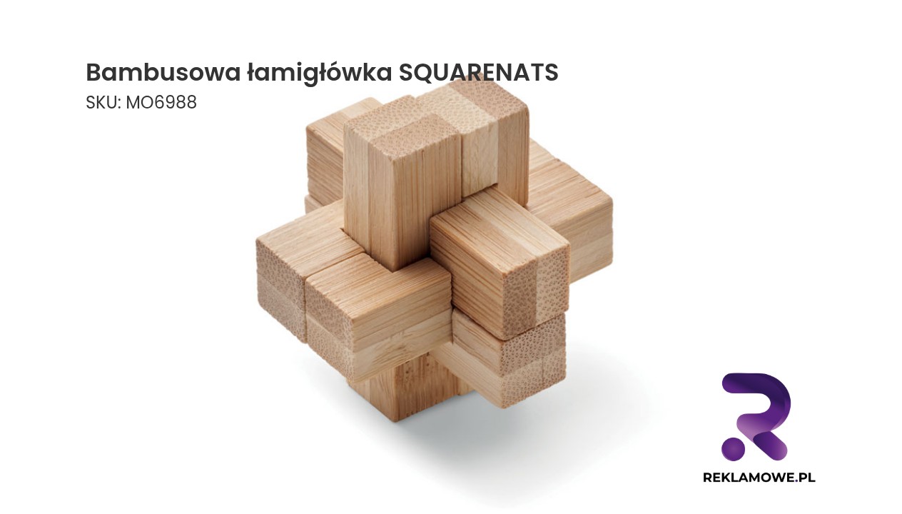 Bambusowa łamigłówka SQUARENATS umiejętnościowa gra
