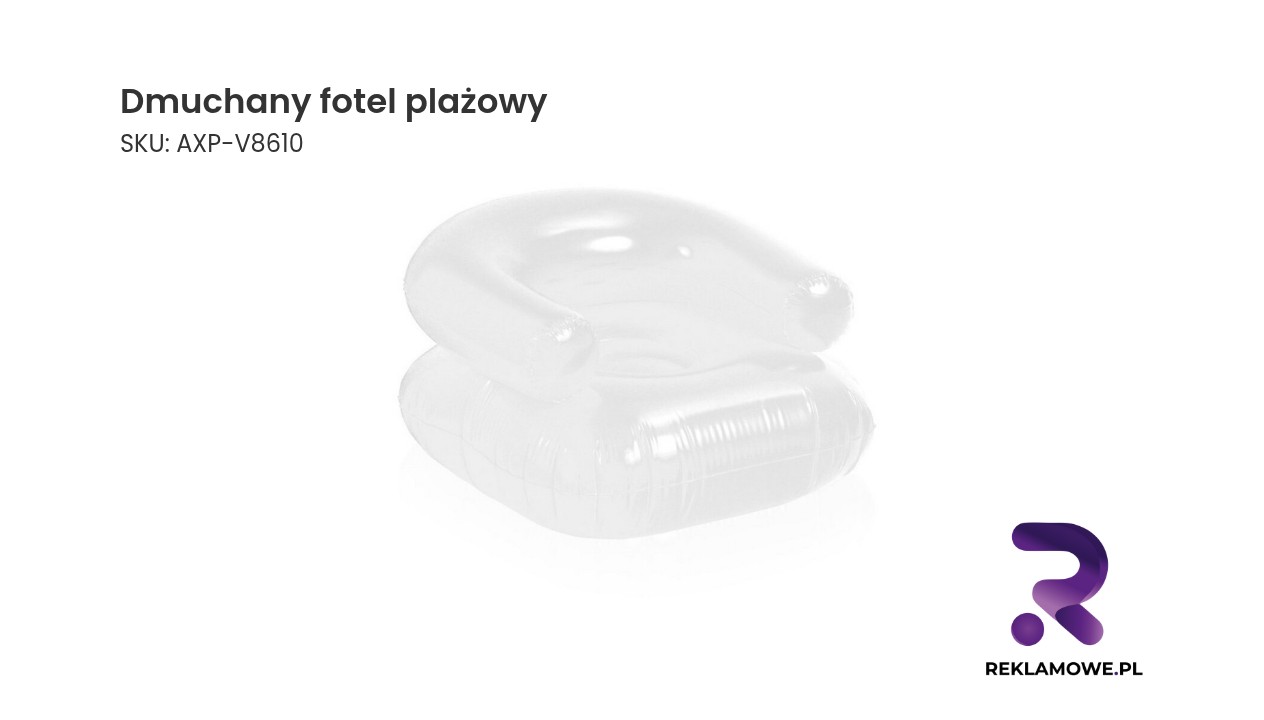 Dmuchany fotel plażowy Dmuchany fotel plażowy idealny na letni wypoczynek