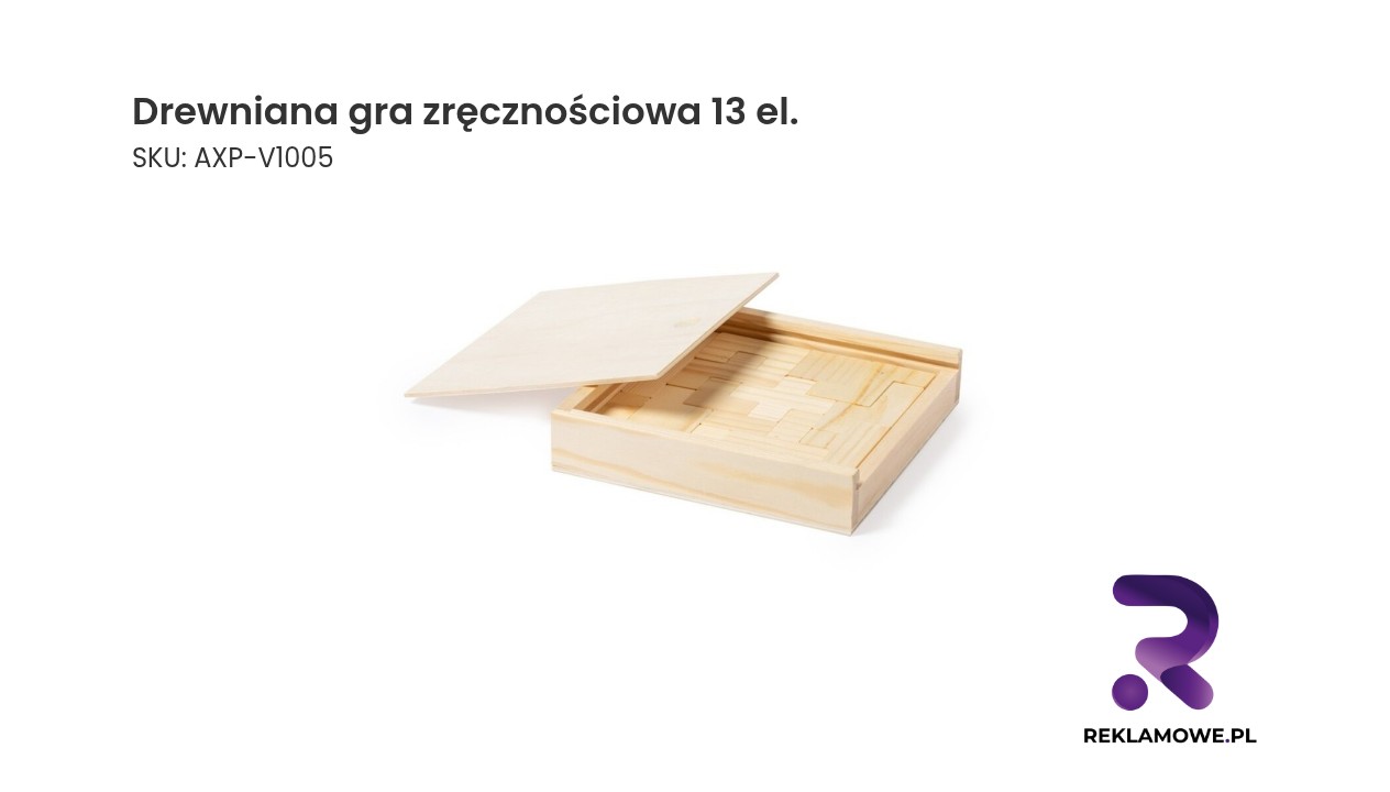 Drewniana gra zręcznościowa 13 elementów