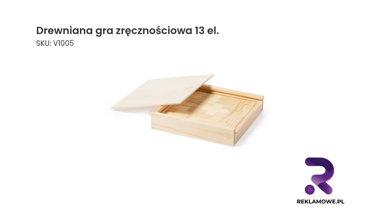 Drewniana gra zręcznościowa 13 elementów
