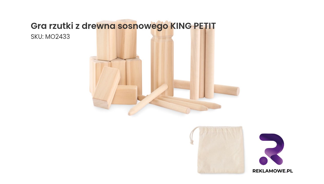 Gra rzutki KING PETIT wykonana z drewna sosnowego