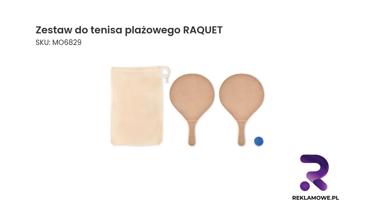 Zestaw do tenisa plażowego RAQUET z rakietami i piłką