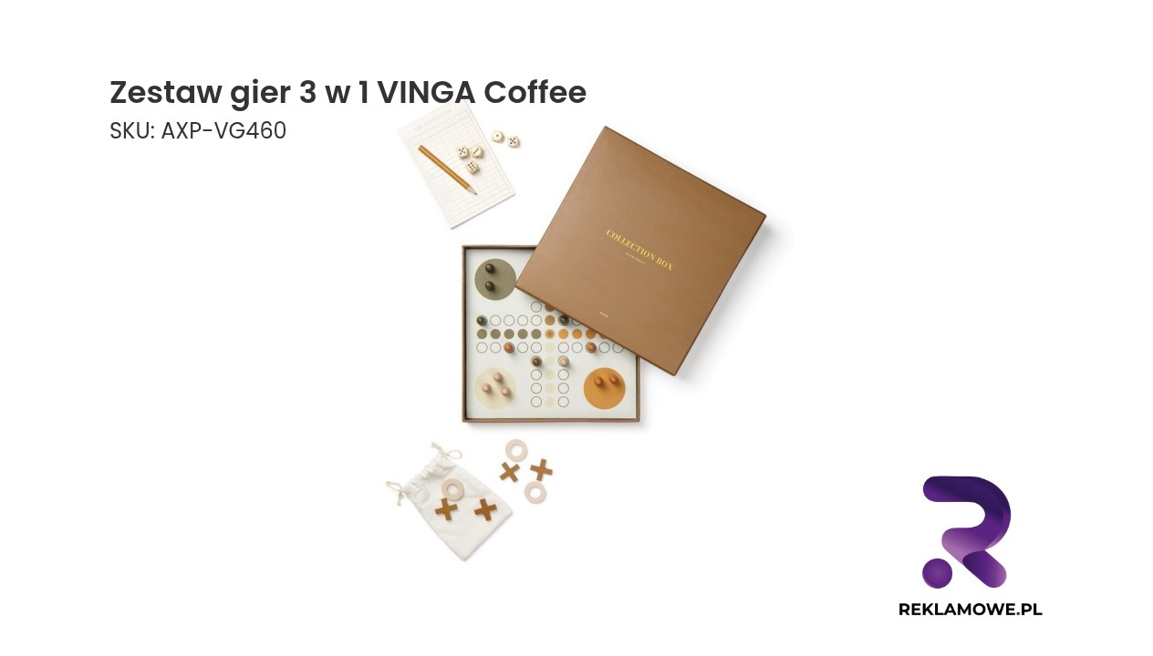 Zestaw trzech gier VINGA Coffee idealny do wieczorów z rodziną