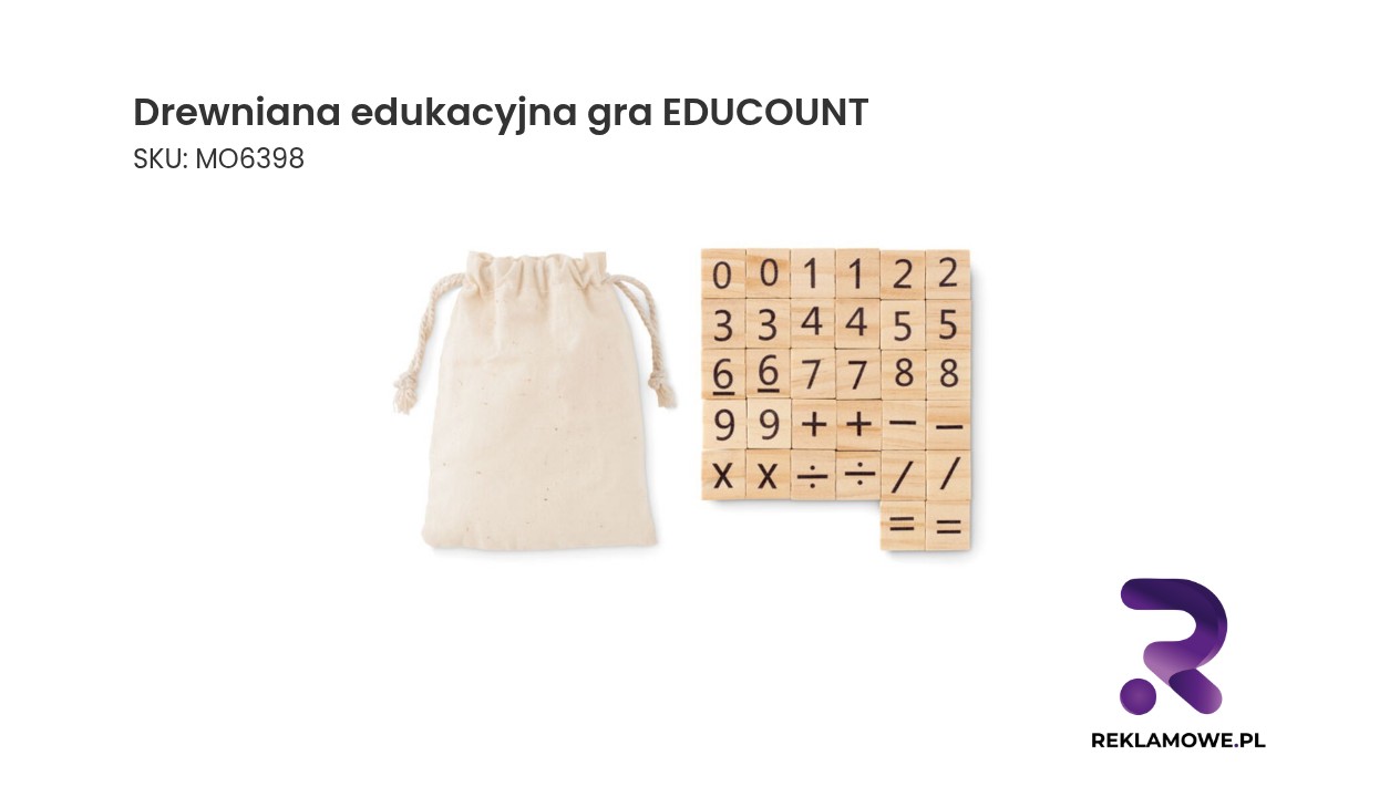 Drewniana edukacyjna gra EDUCOUNT do nauki liczenia