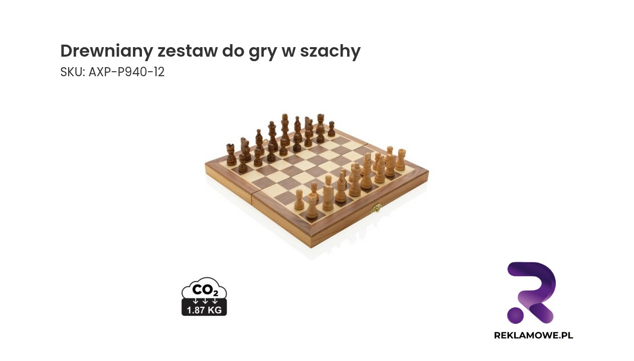 Drewniany zestaw do gry w szachy