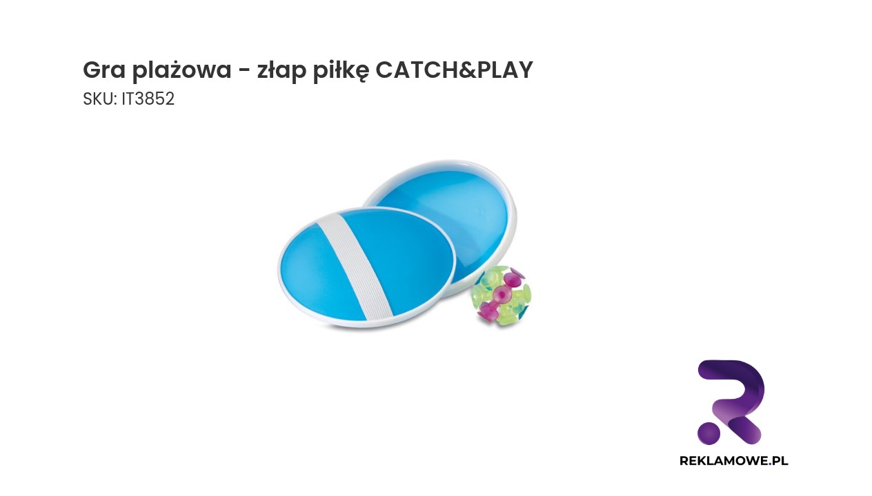 Zestaw do gry plażowej złap piłkę