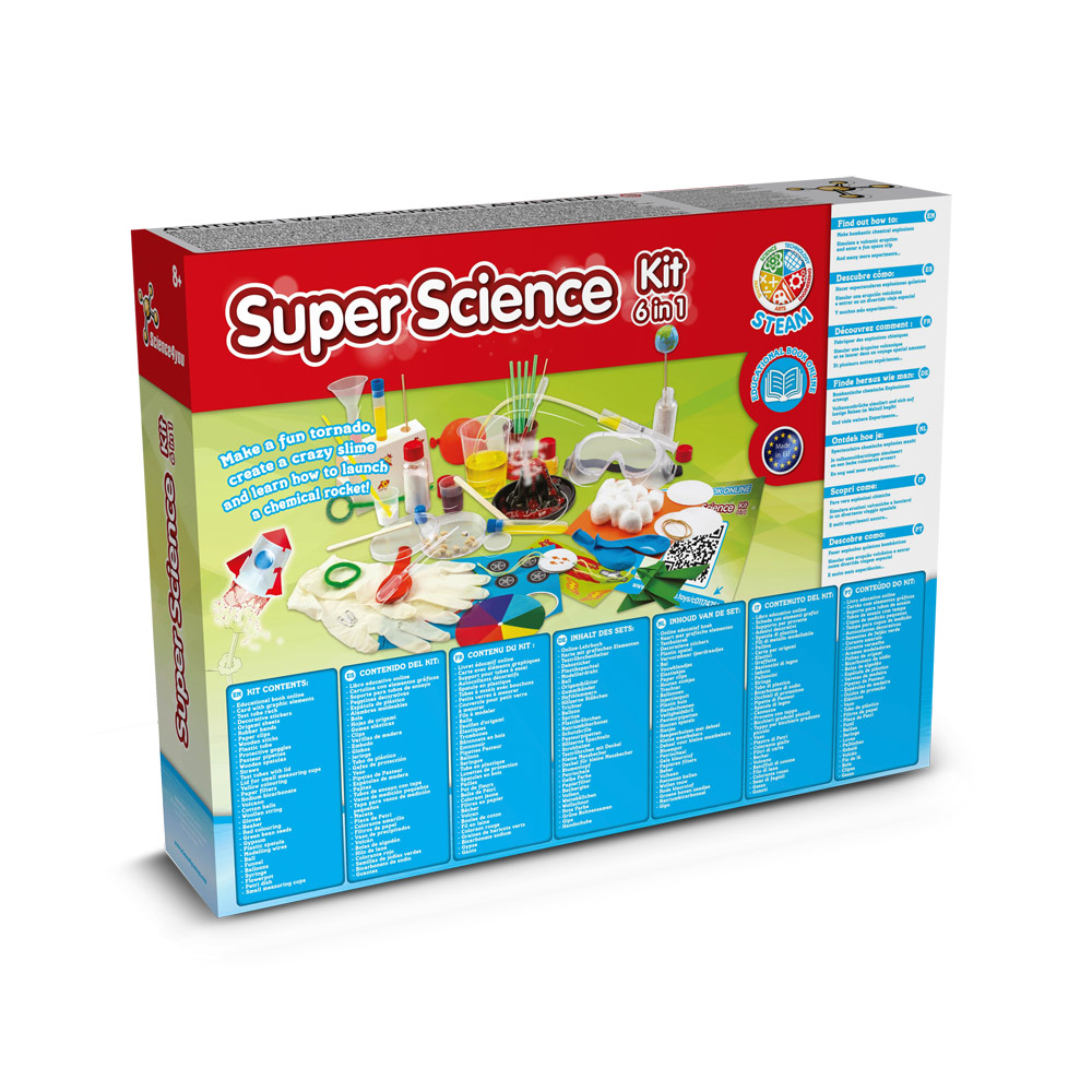 Gra reklamowa 6 in 1 super science kit ii. gra edukacyjna dostarczany z papierową torebką prezentową (100 g/m²) 35816_106-a 6 in 1 Super Science Kit II. Gra edukacyjna dostarczany z papierową torebką prezentową (100 g/m²) 35816_106-a