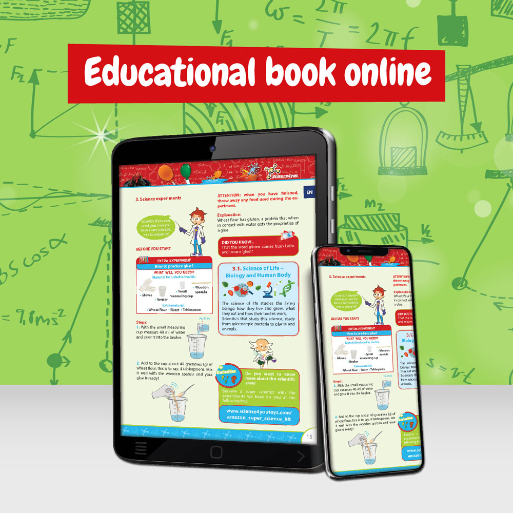 Gra reklamowa 6 in 1 super science kit ii. gra edukacyjna dostarczany z papierową torebką prezentową (100 g/m²) 35816_106-d 6 in 1 Super Science Kit II. Gra edukacyjna dostarczany z papierową torebką prezentową (100 g/m²) 35816_106-d