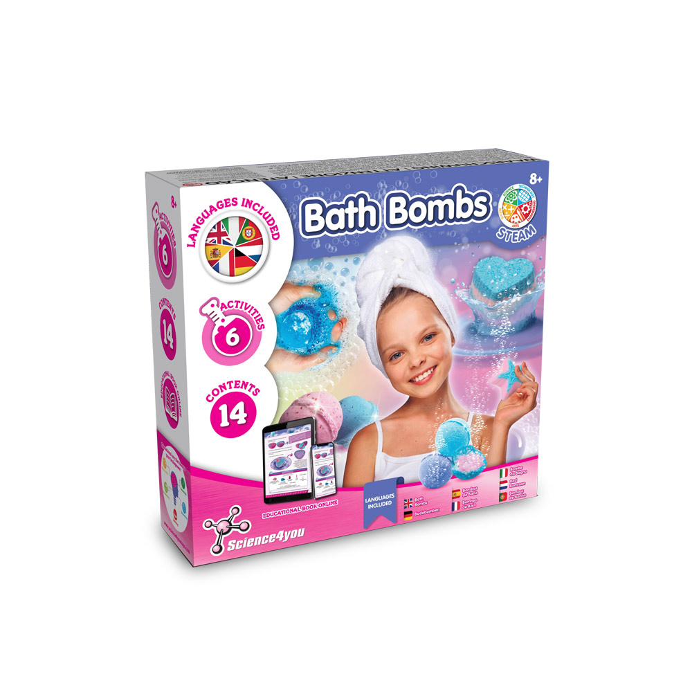 Bath Bombs Kit III. Gra edukacyjna dostarczana z papierową torebką prezentową (115 g/m²) 35839_set
