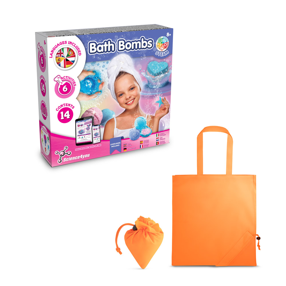 Bath Bombs Kit V. Gra edukacyjna dostarczany ze składaną torbą prezentową 190T 35841_set