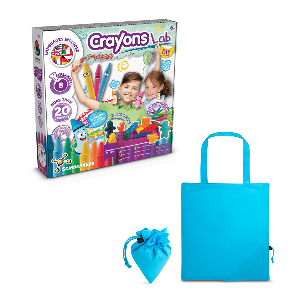 Crayon Factory Kit II. Gra edukacyjna dostarczany ze składaną torbą prezentową 190T 35805_set