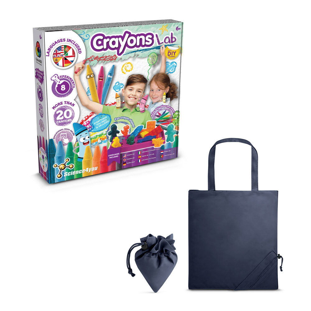 Crayon Factory Kit II. Gra edukacyjna dostarczany ze składaną torbą prezentową 190T 35805_set