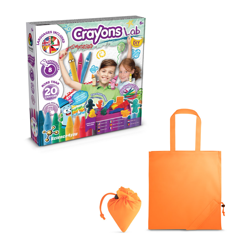 Crayon Factory Kit II. Gra edukacyjna dostarczany ze składaną torbą prezentową 190T 35805_set