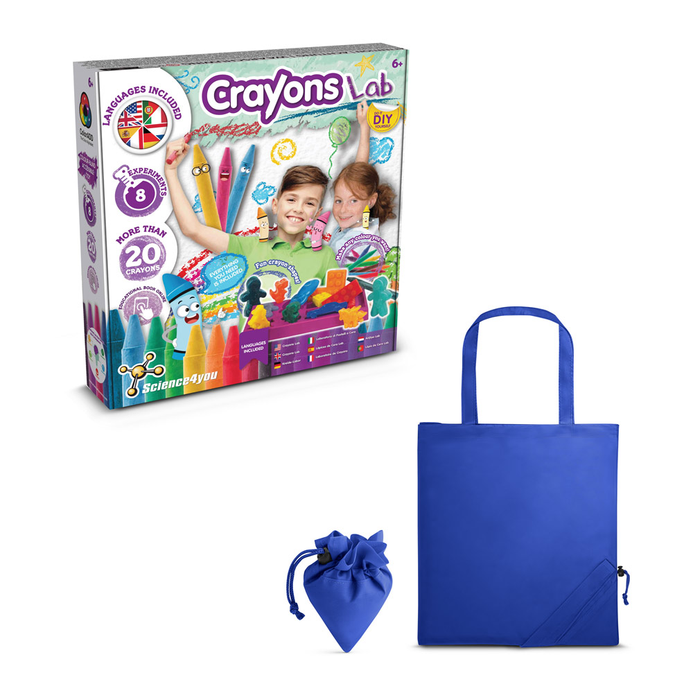 Crayon Factory Kit II. Gra edukacyjna dostarczany ze składaną torbą prezentową 190T 35805_set