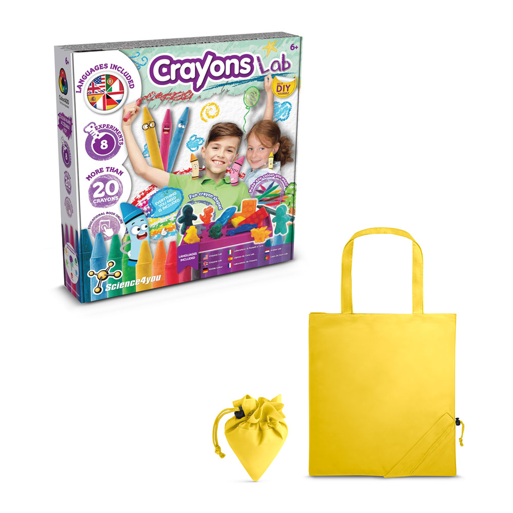 Crayon Factory Kit II. Gra edukacyjna dostarczany ze składaną torbą prezentową 190T 35805_set