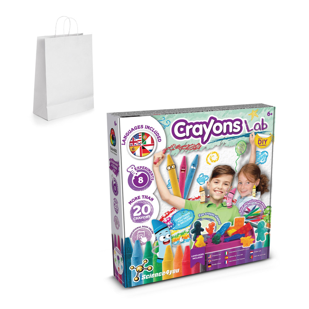 Crayon Factory Kit III. Gra edukacyjna dostarczany z papierową torebką prezentową (100 g/m²) 35806_set