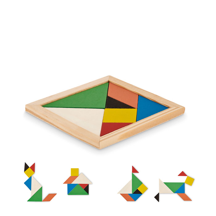 Drewniane puzzle Tangram TANGRAM mo6693-40