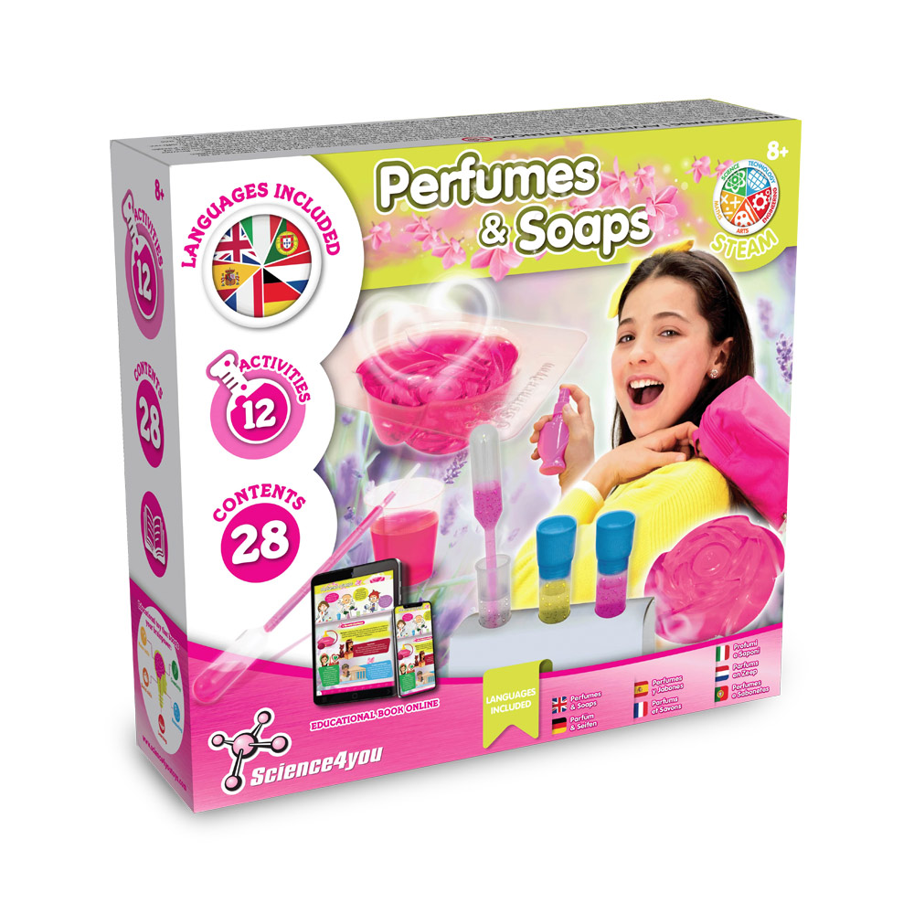 Perfume & Soap Factory Kit III. Gra edukacyjna dostarczana z papierową torebką prezentową (115 g/m²) 35844_set